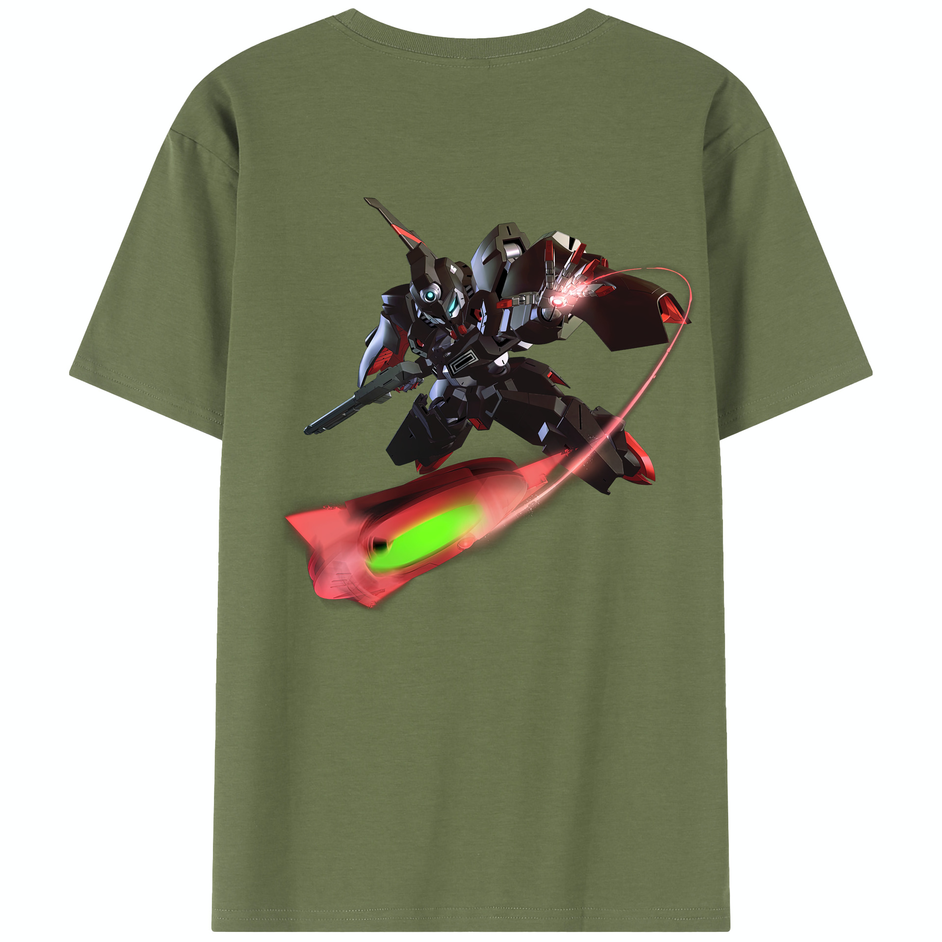 （画像用） 機動戦士ガンダム Mobile Suit Gundam 綿100％半袖Tシャツ（背面プリント）